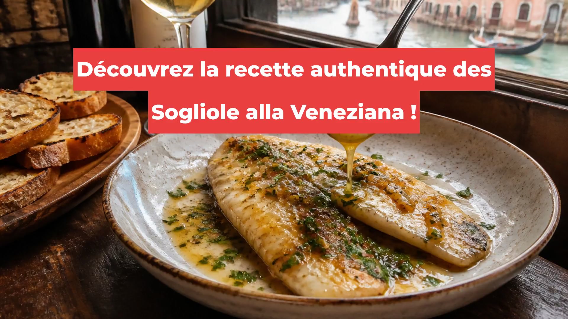 Découvrez la recette authentique des Sogliole alla Veneziana !
