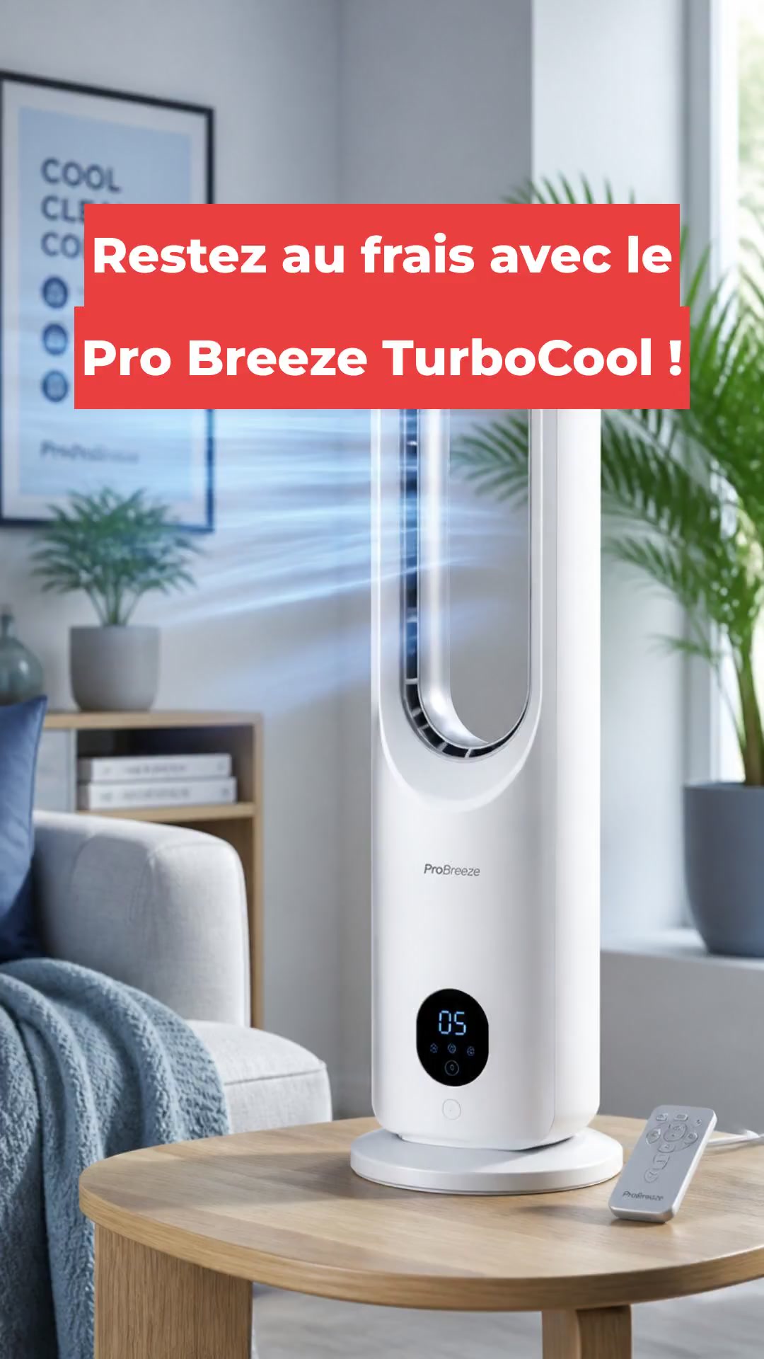 Restez au frais avec le Pro Breeze TurboCool !