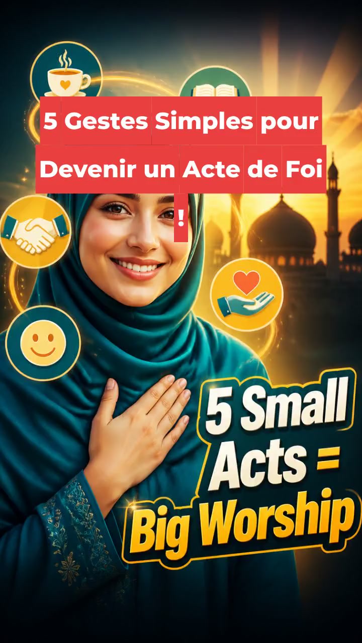 5 pratiques pour transformer les petites actions en actes de foi 