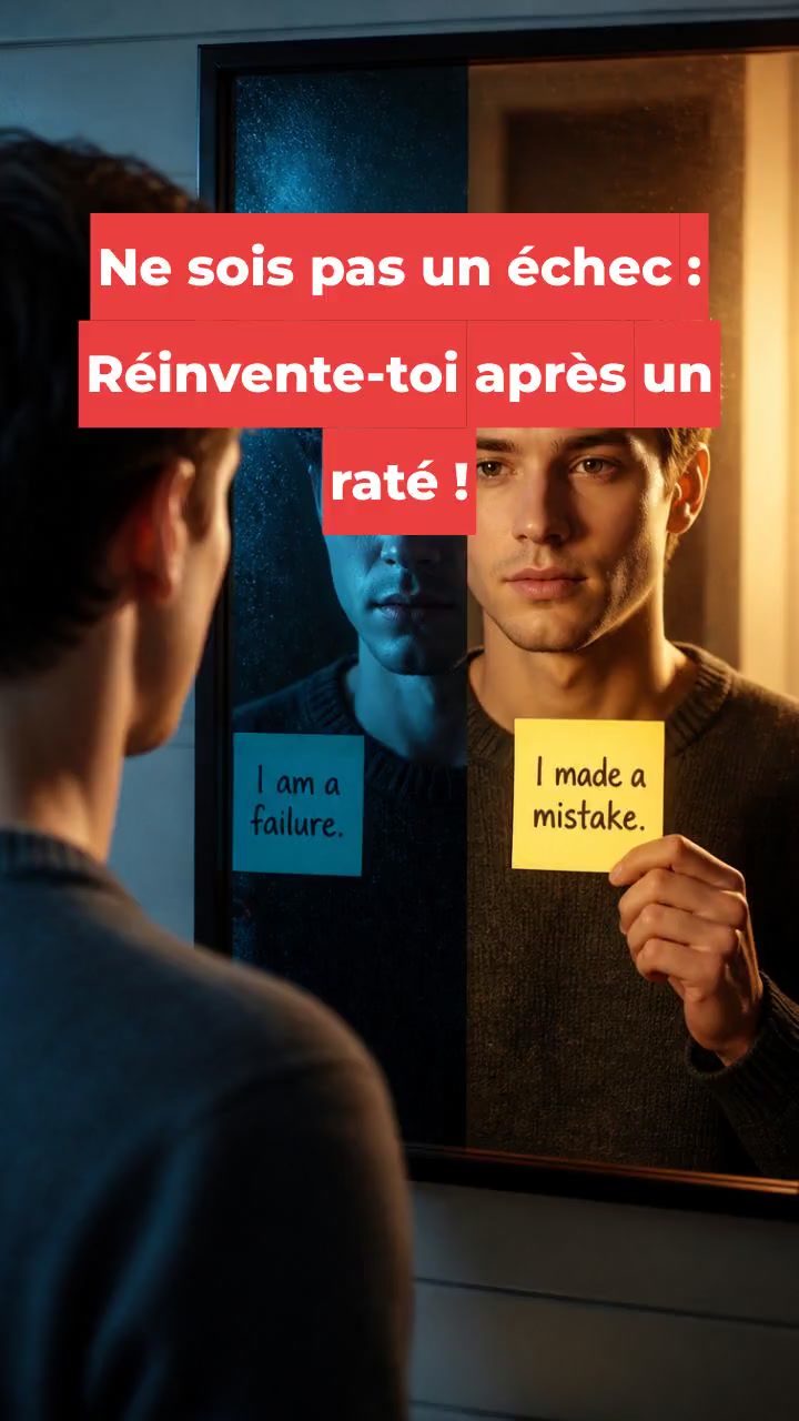 Ne sois pas un échec : Réinvente-toi après un raté !