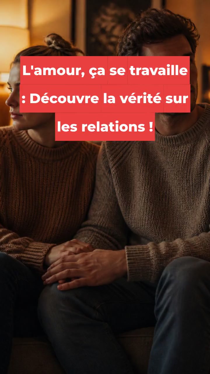 L'amour, ça se travaille : Découvre la vérité sur les relations !