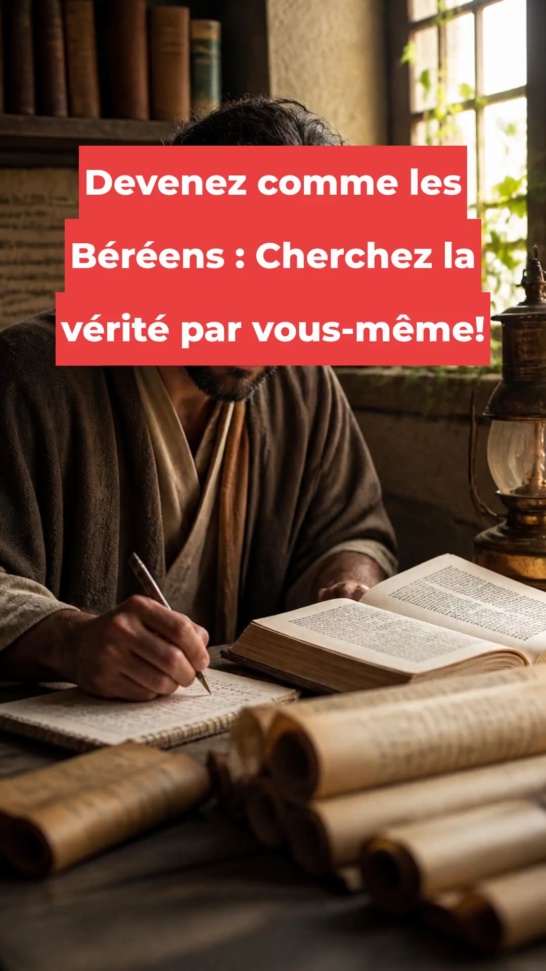 Devenez comme les Béréens : Cherchez la vérité par vous-même!