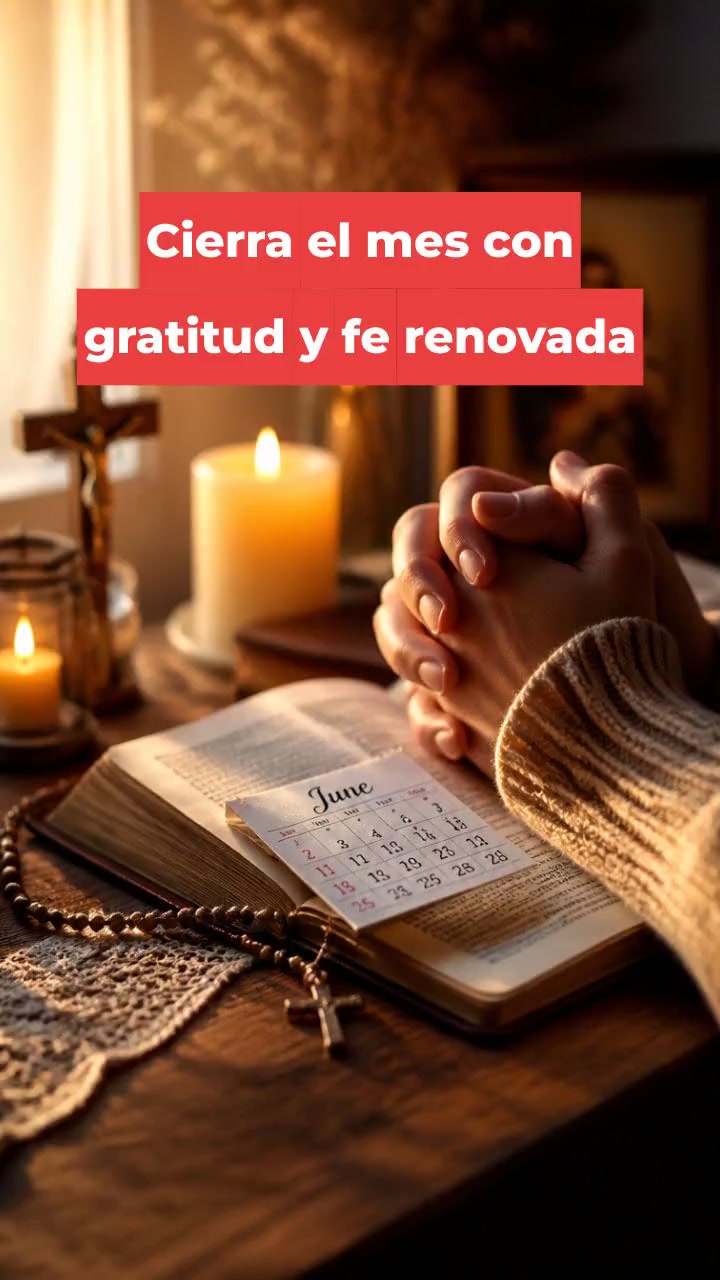 Cierra el mes con gratitud y fe renovada