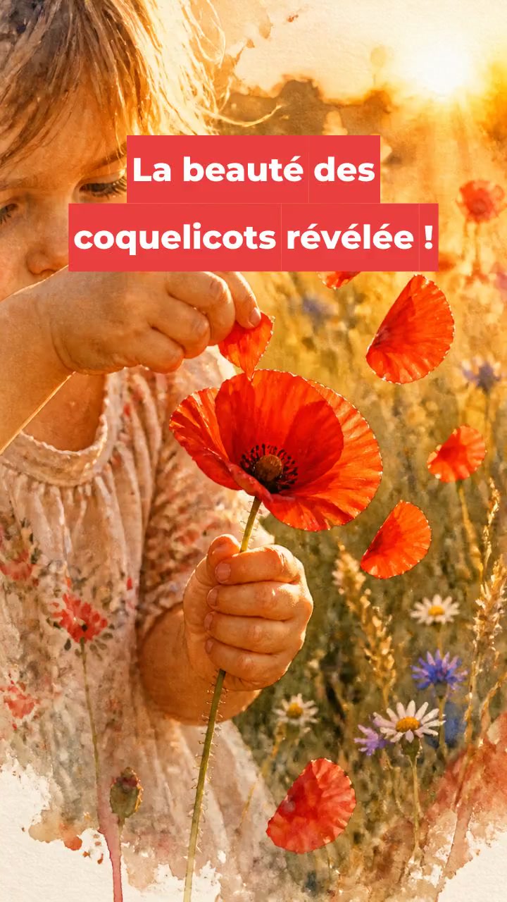 La beauté des coquelicots révélée !