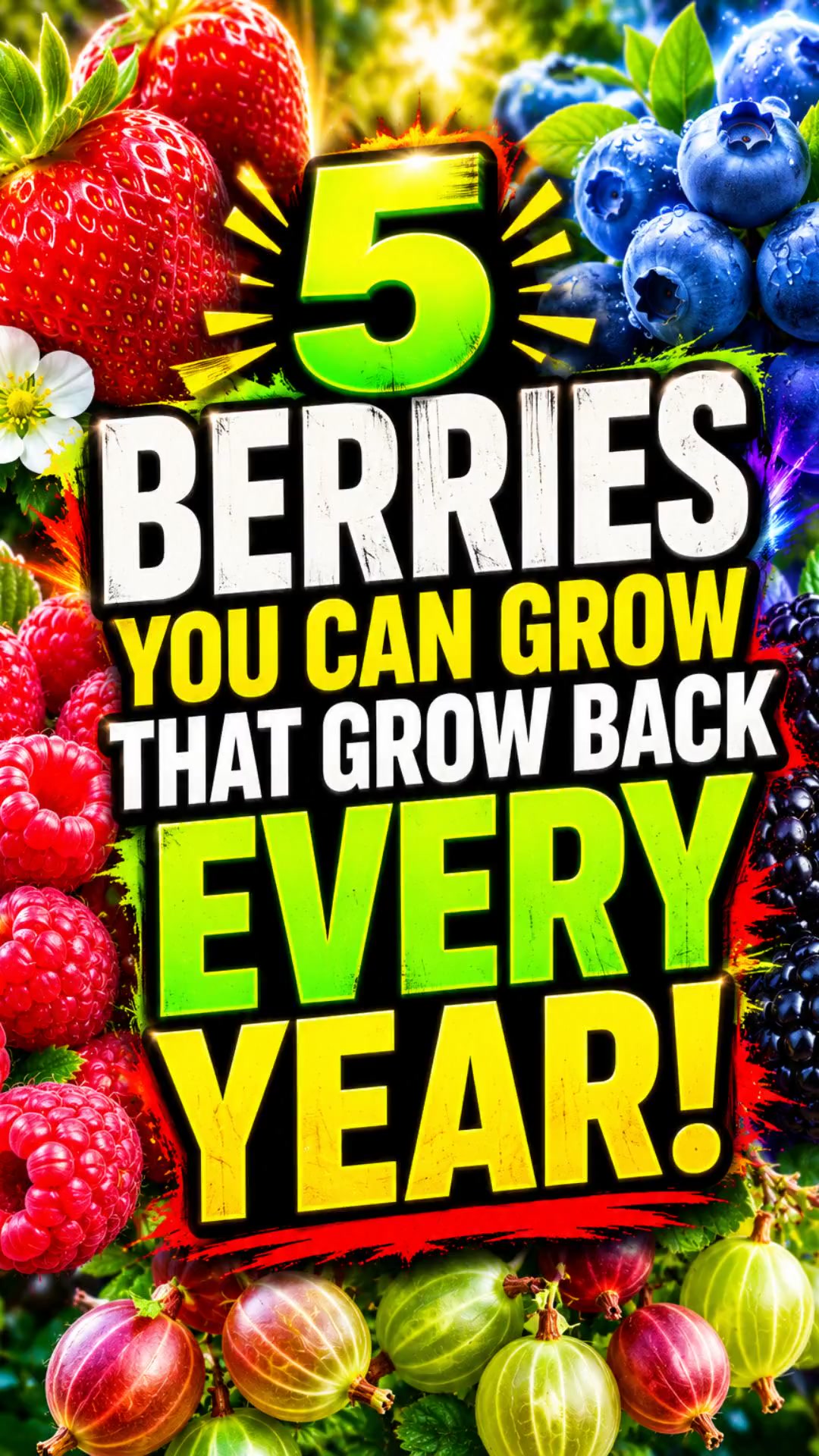 5 BERRIES You Plant Once And Harvest For Years🍓😳