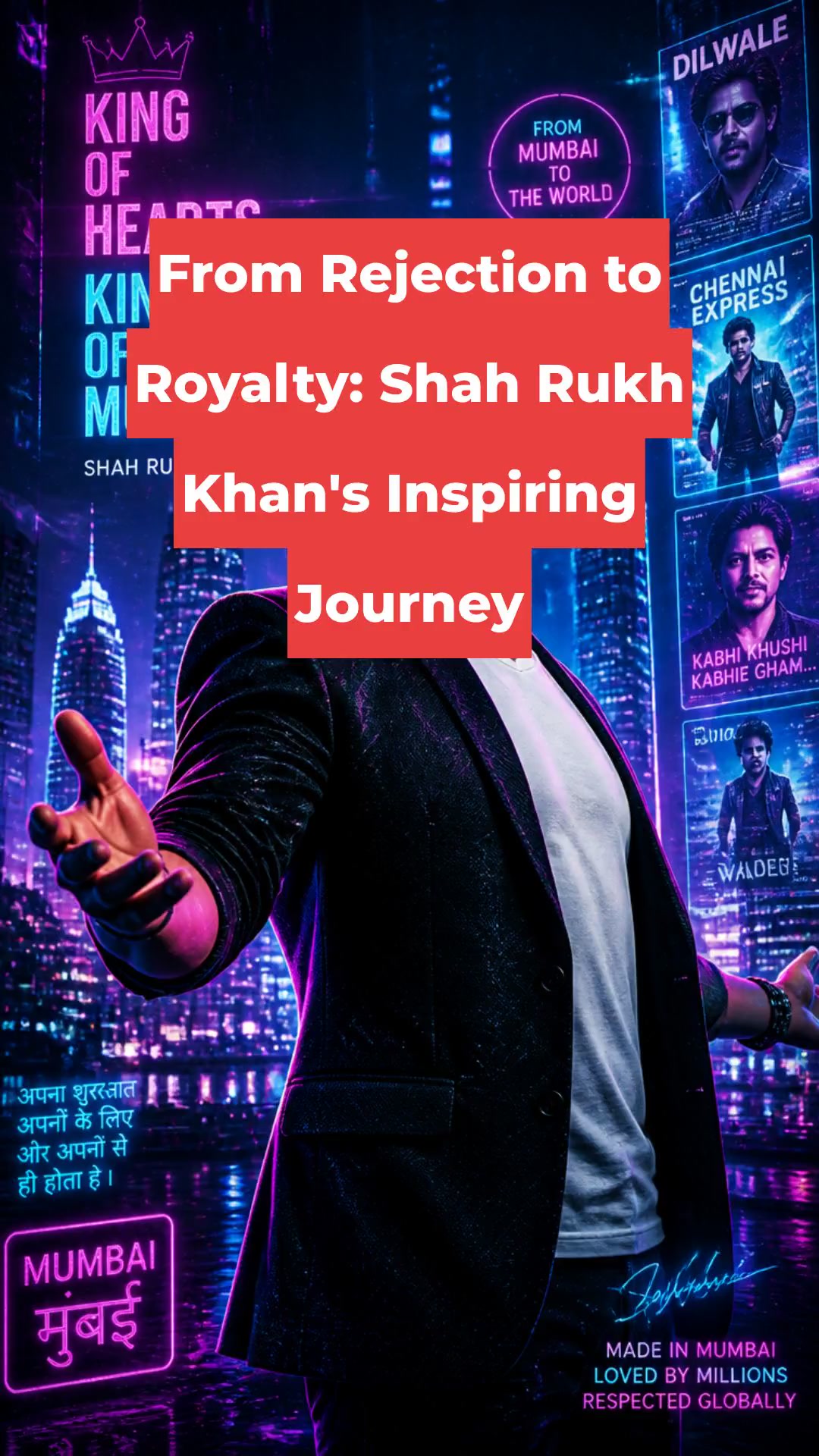 From Rejection to Royalty: Shah Rukh Khan's Inspiring Journey
