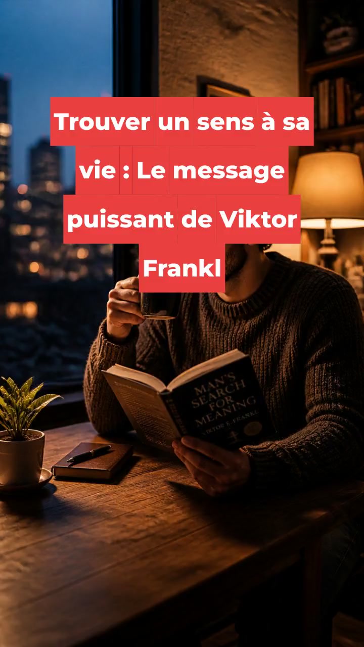 Trouver un sens à sa vie : Le message puissant de Viktor Frankl