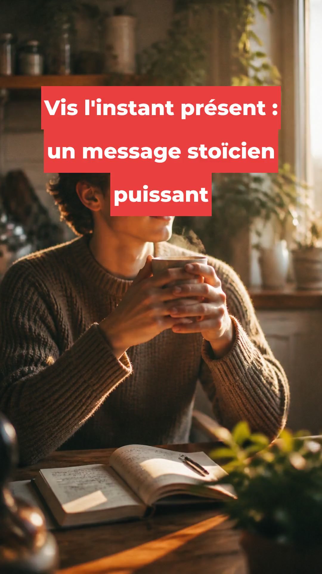 Vis l'instant présent : un message stoïcien puissant
