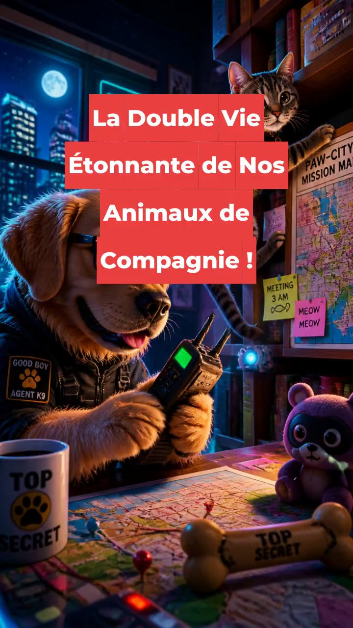 La Double Vie Étonnante de Nos Animaux de Compagnie !