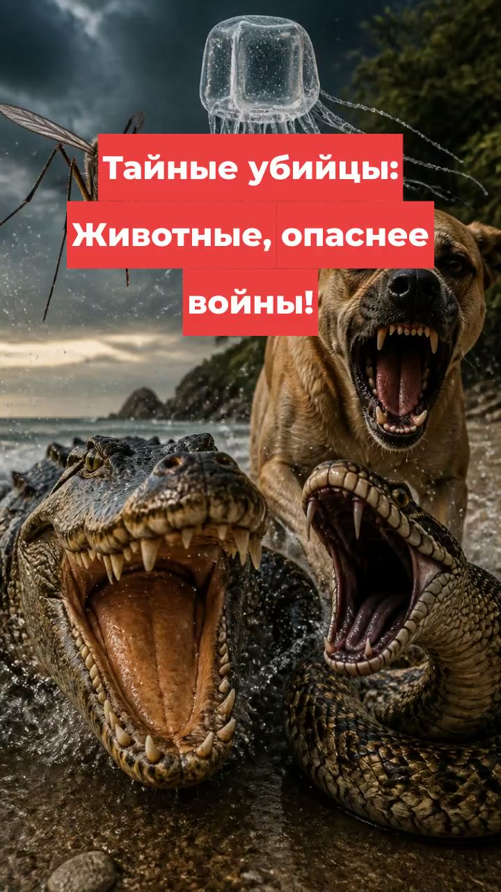 Тайные убийцы: Животные, опаснее войны!