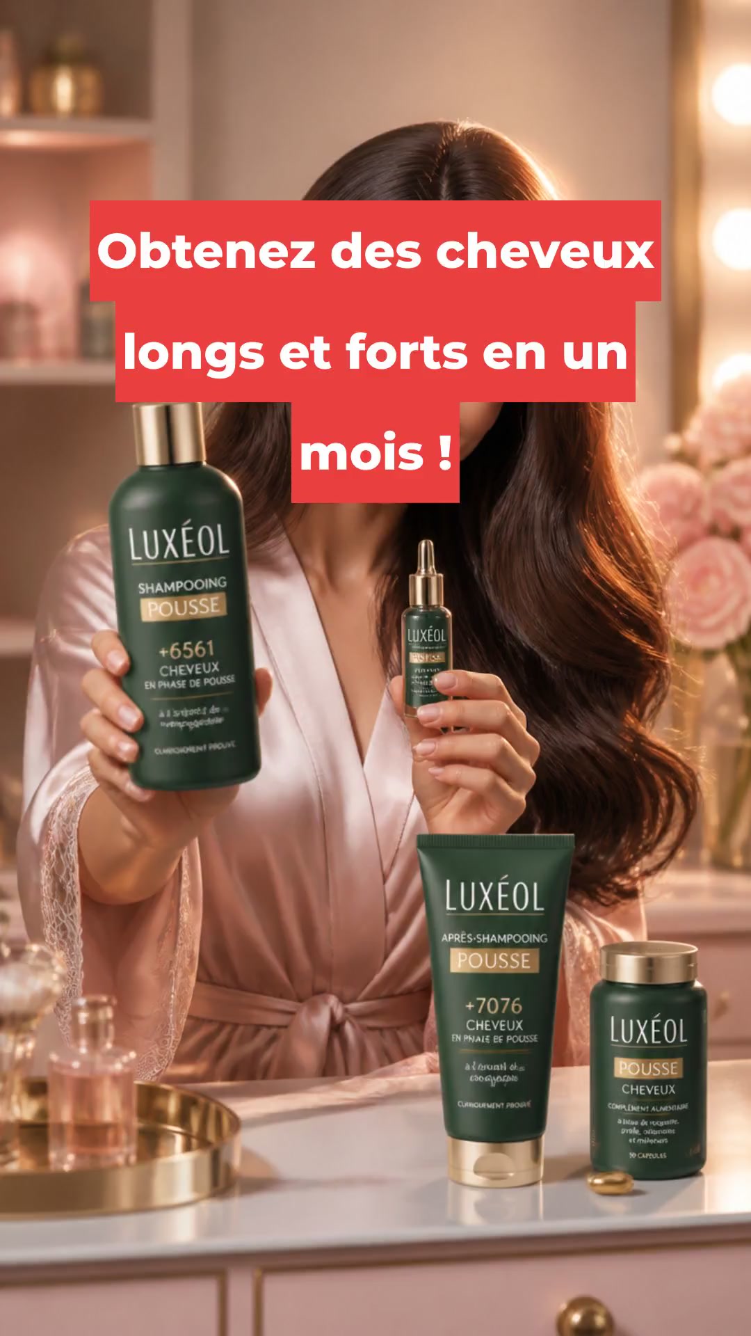 Obtenez des cheveux longs et forts en un mois !