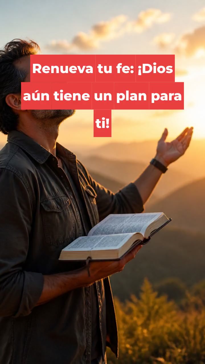 Renueva tu fe: ¡Dios aún tiene un plan para ti!