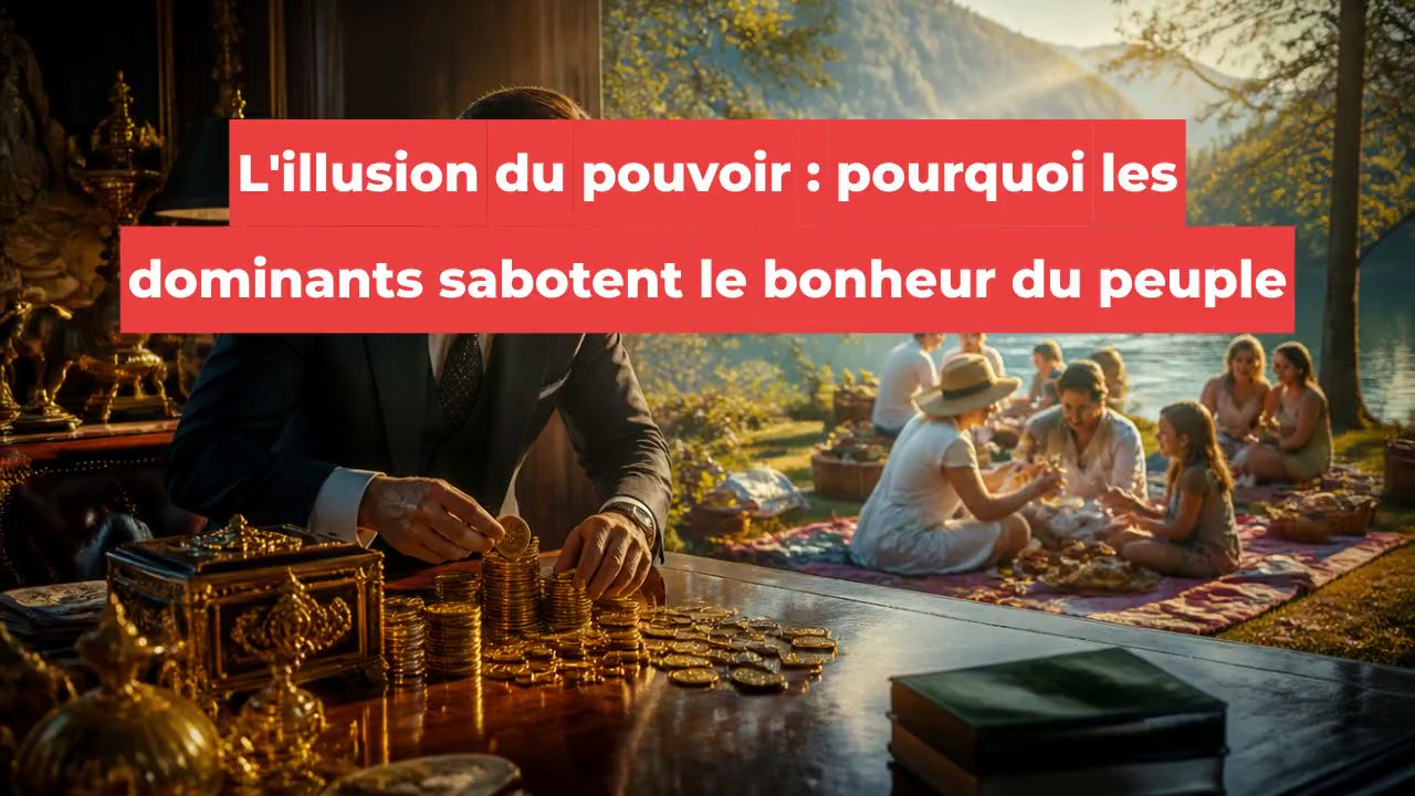 L'illusion du pouvoir : pourquoi les dominants sabotent le bonheur du peuple
