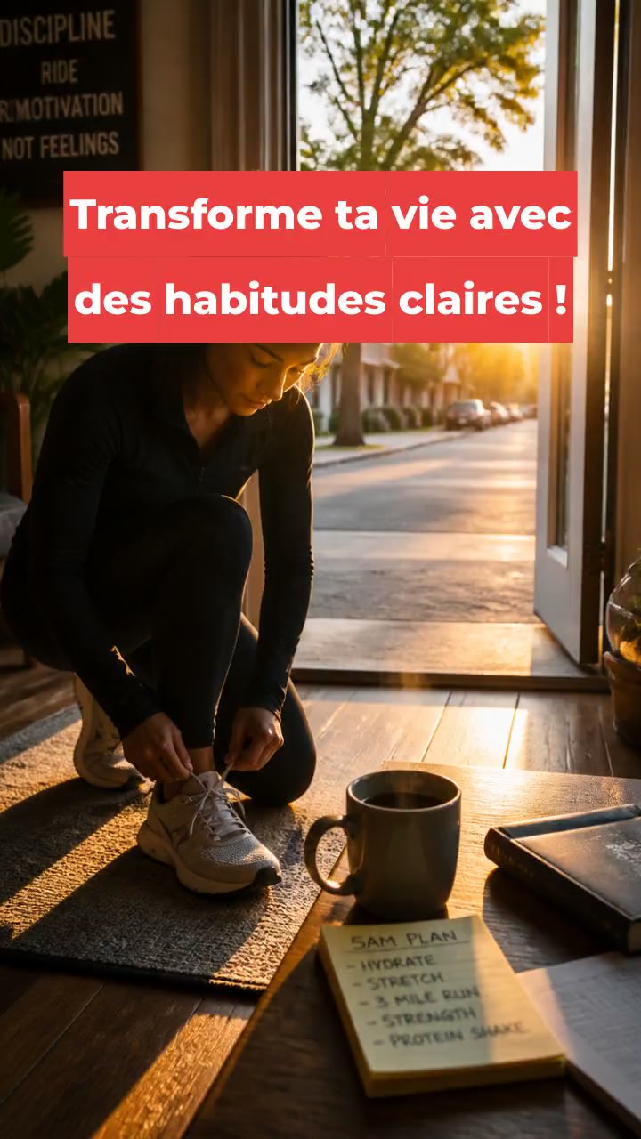 Transforme ta vie avec des habitudes claires !