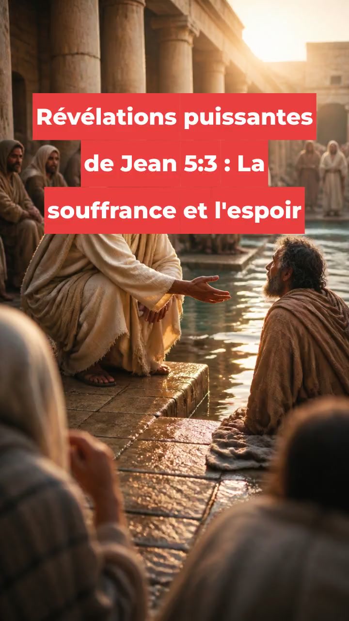 Révélations puissantes de Jean 5:3 : La souffrance et l'espoir