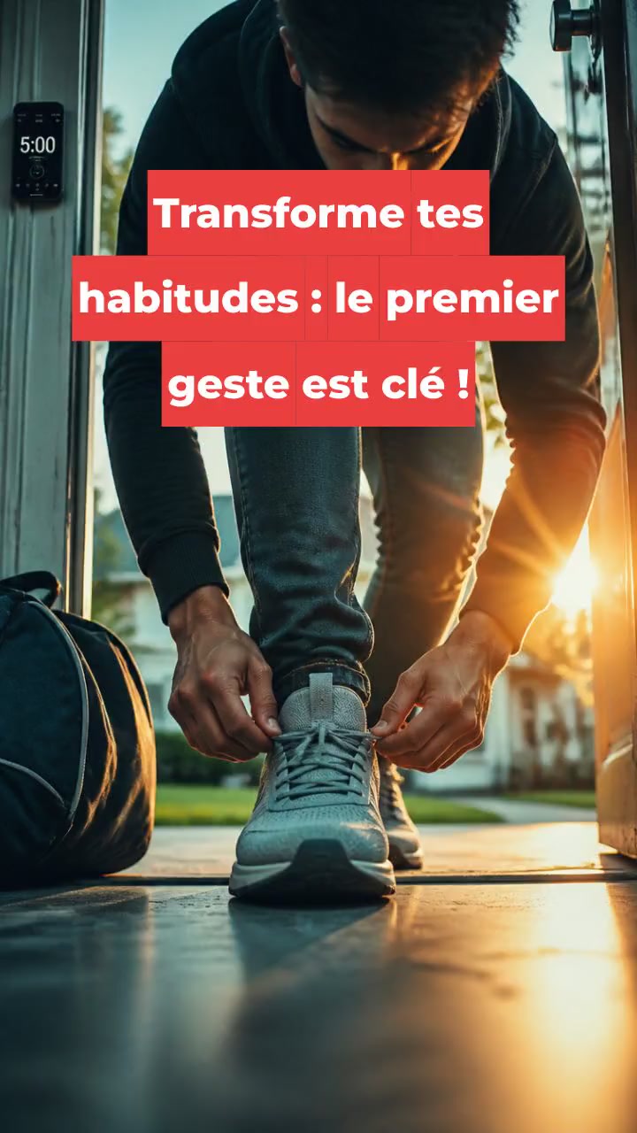 Transforme tes habitudes : le premier geste est clé !