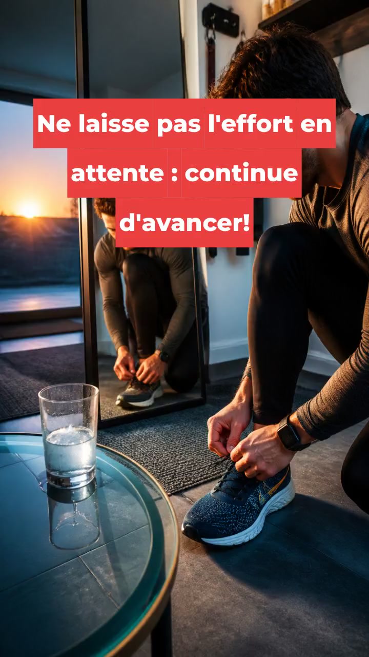 Ne laisse pas l'effort en attente : continue d'avancer!