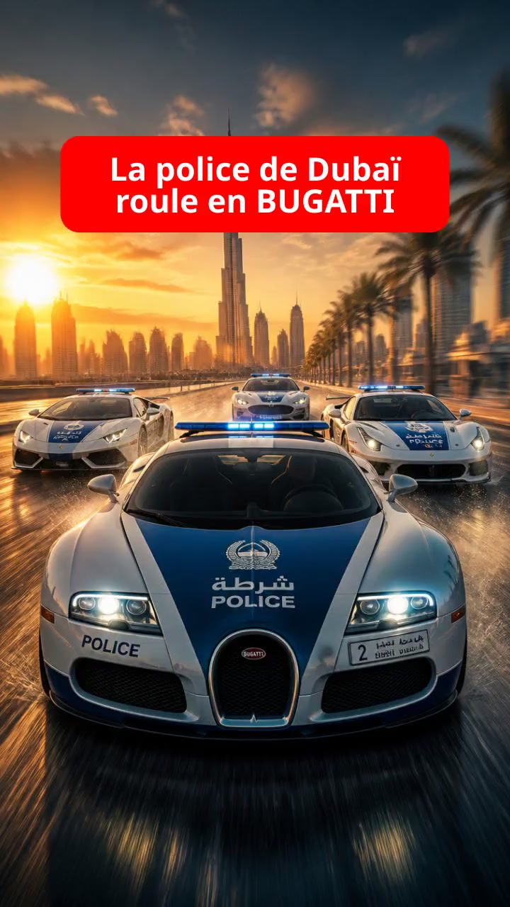 La police de Dubaï roule en Bugatti