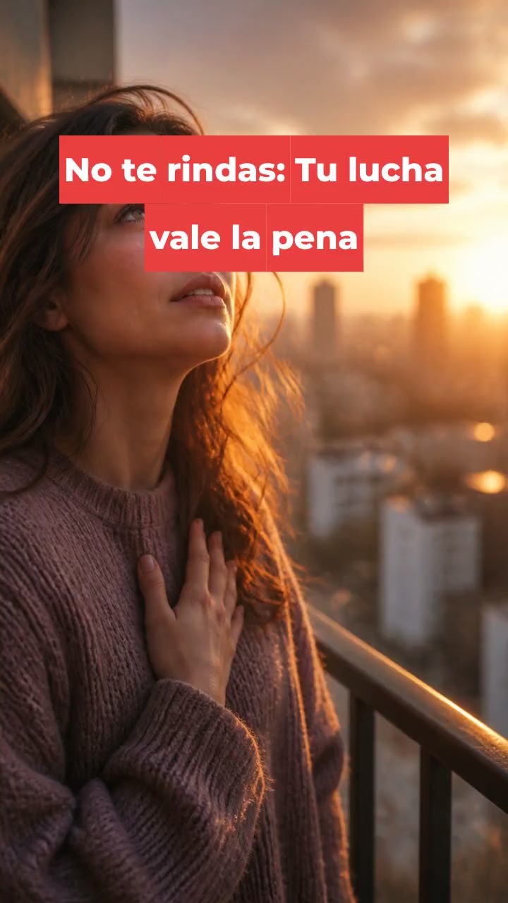 No te rindas: Tu lucha vale la pena