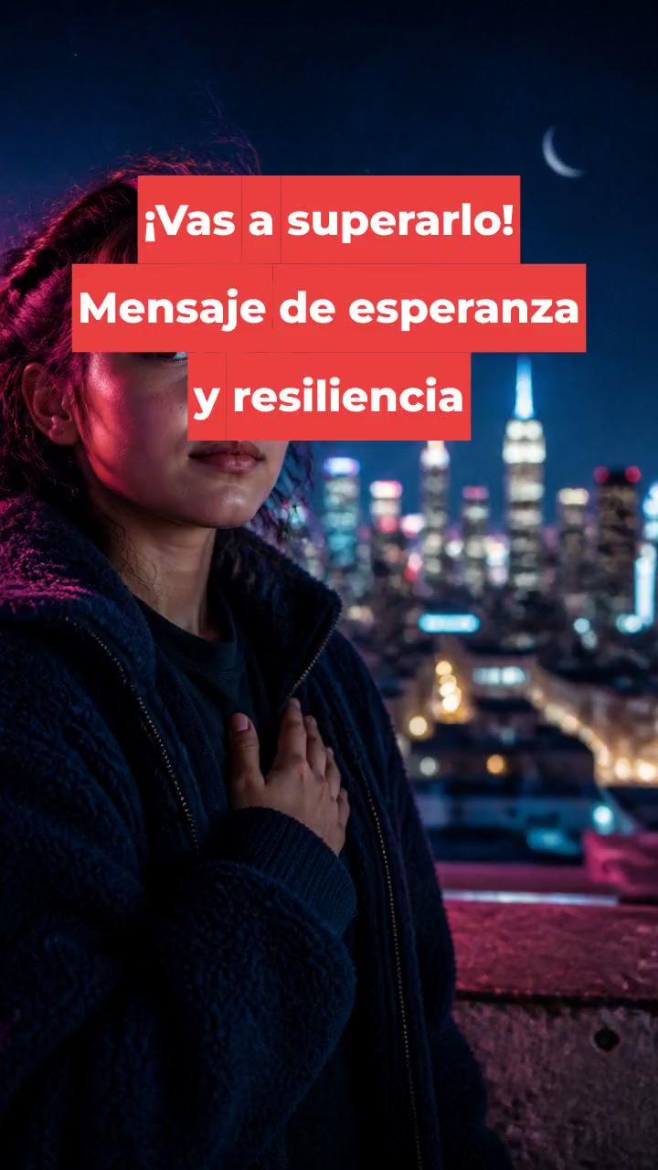 ¡Vas a superarlo! Mensaje de esperanza y resiliencia
