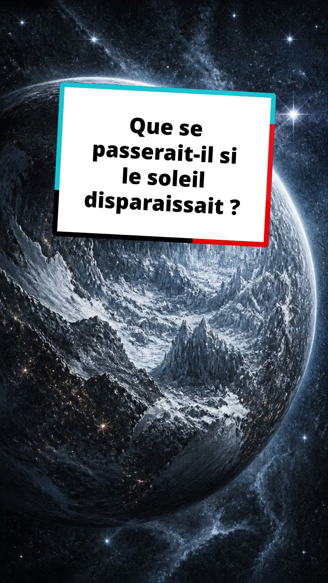 Que se passerait-il si le soleil disparaissait ?