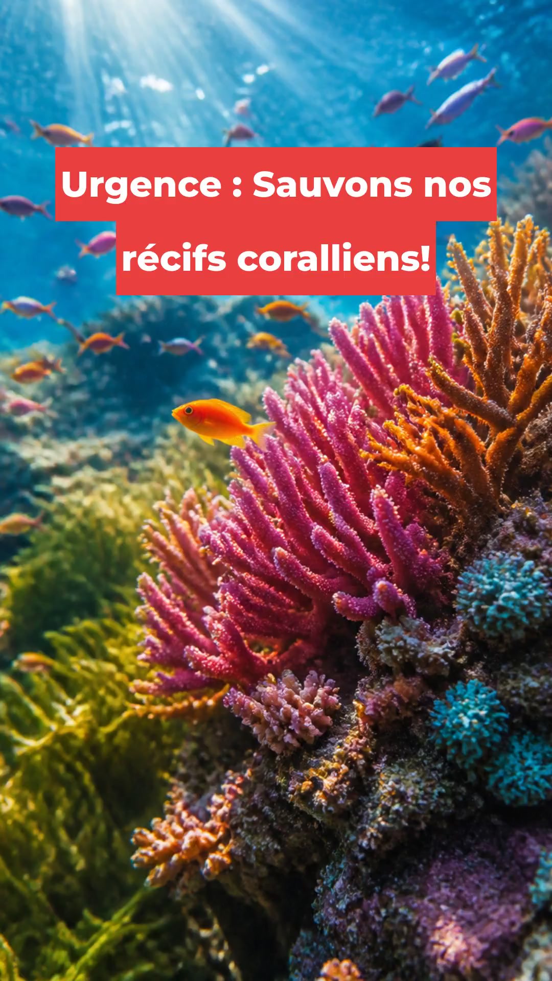 Urgence : Sauvons nos récifs coralliens!