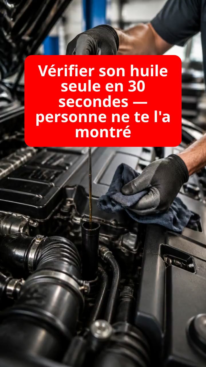 Vérifie ton huile en 30 secondes !