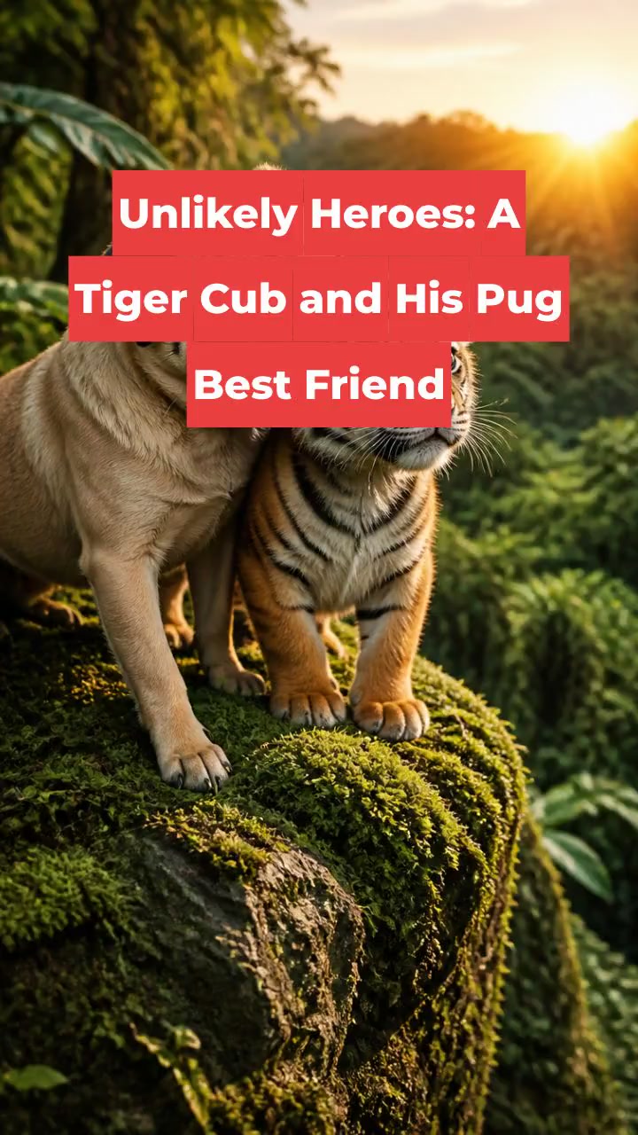 Unlikely Heroes: A Tiger Cub and His Pug Best Friend