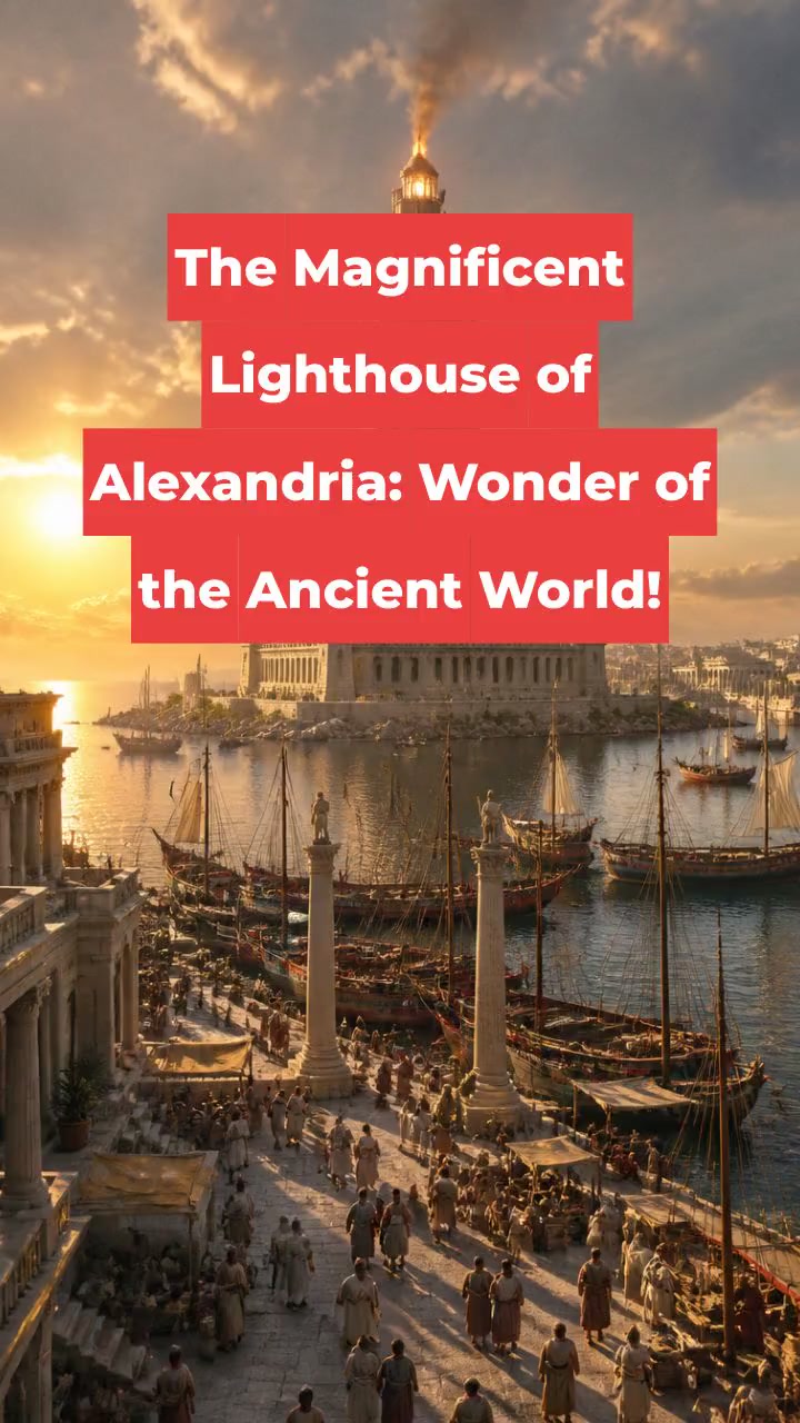 The Magnificent Lighthouse of Alexandria: Wonder of the Ancient World!
