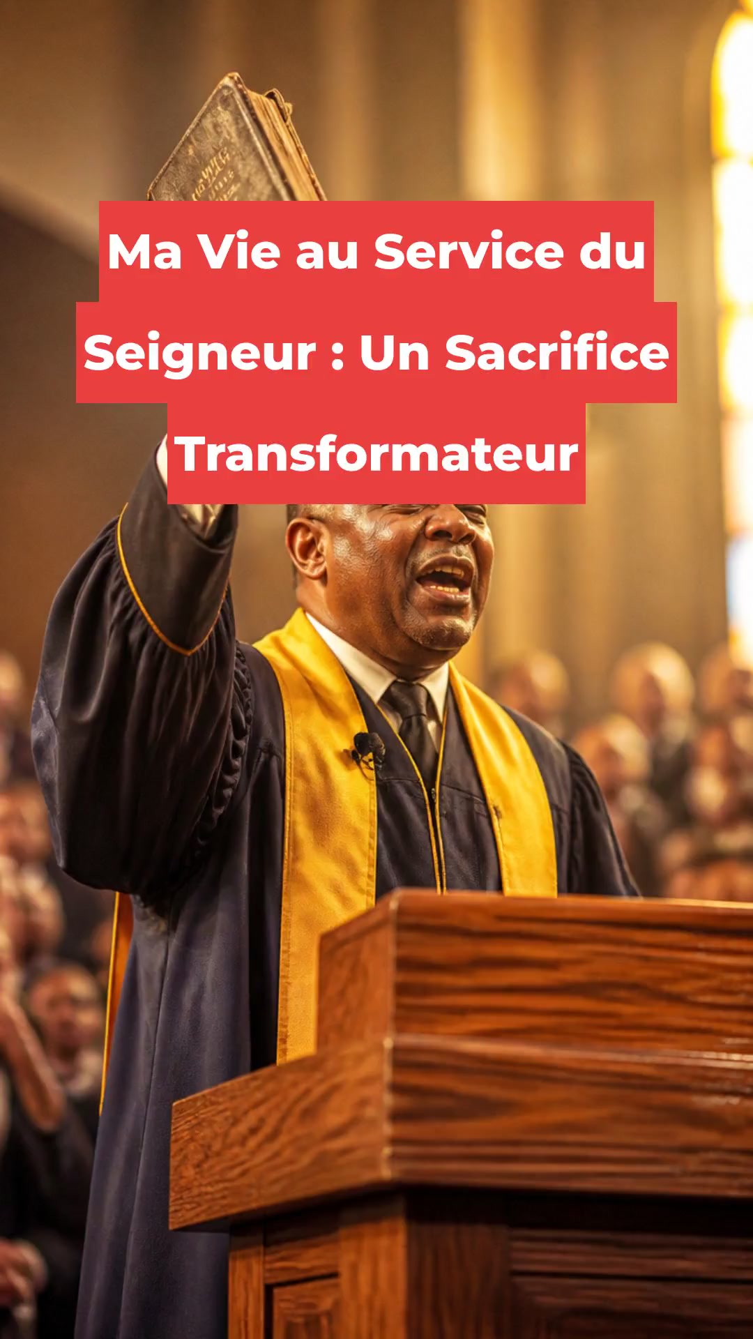Ma Vie au Service du Seigneur : Un Sacrifice Transformateur