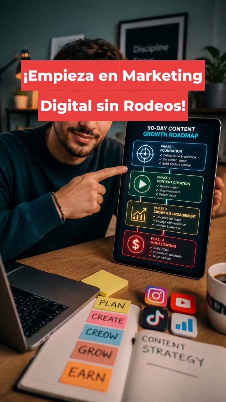 ¡Empieza en Marketing Digital sin Rodeos!