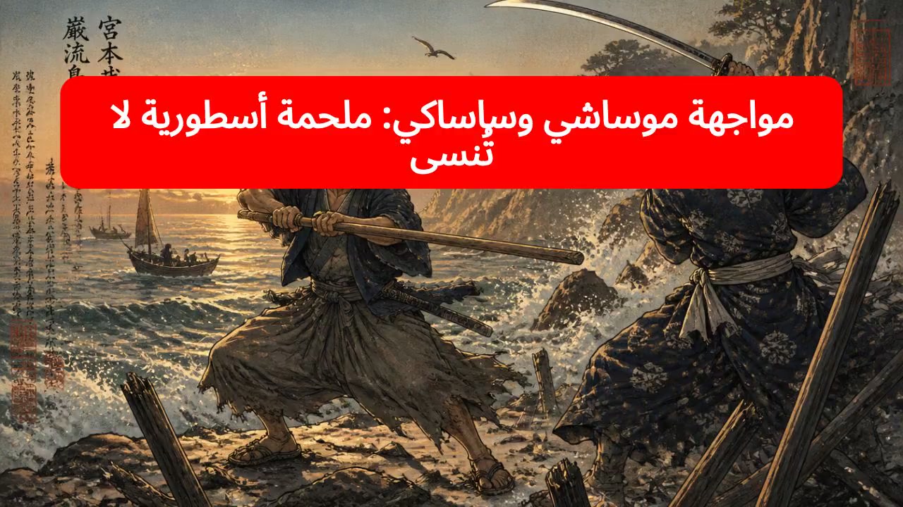 مواجهة موساشي وساساكي: ملحمة أسطورية لا تُنسى
