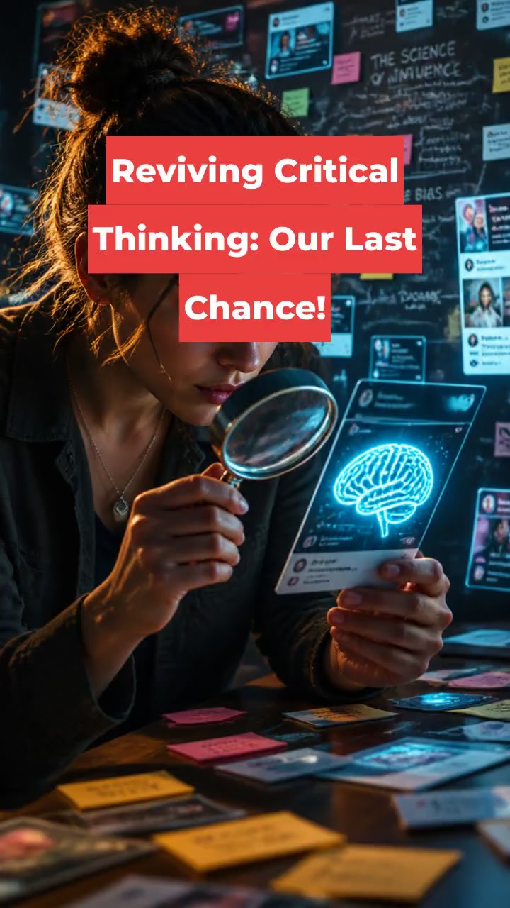 Reviving Critical Thinking: Our Last Chance!