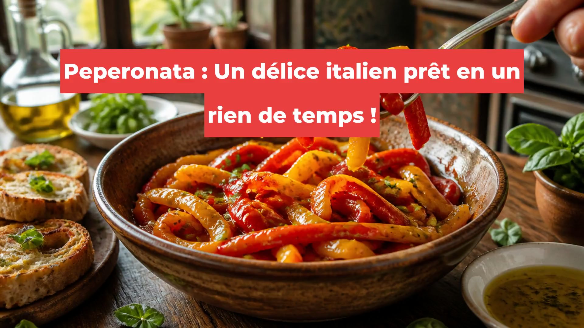 Peperonata : Un délice italien prêt en un rien de temps !