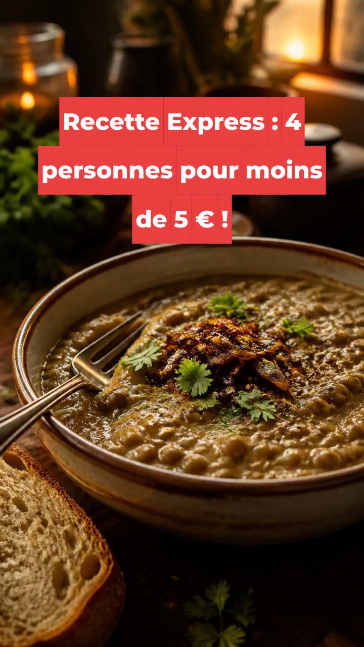 Recette Express : 4 personnes pour moins de 5 € !