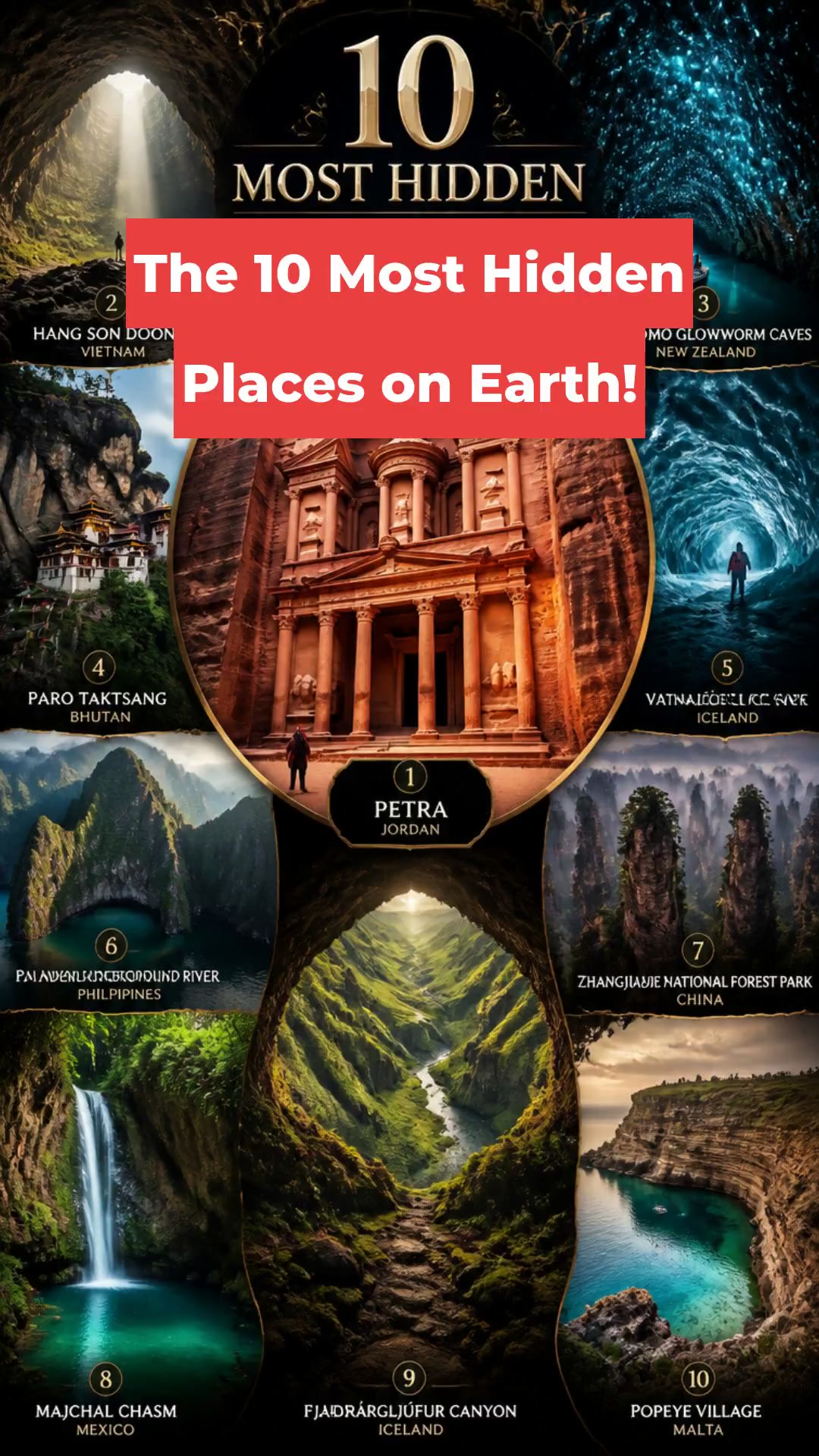 The 10 Most Hidden Places on Earth!