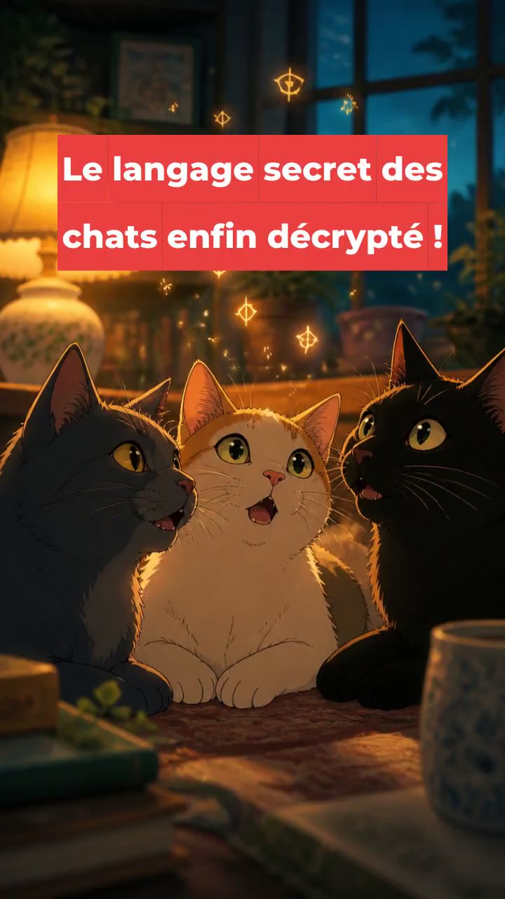 Le langage secret des chats enfin décrypté !