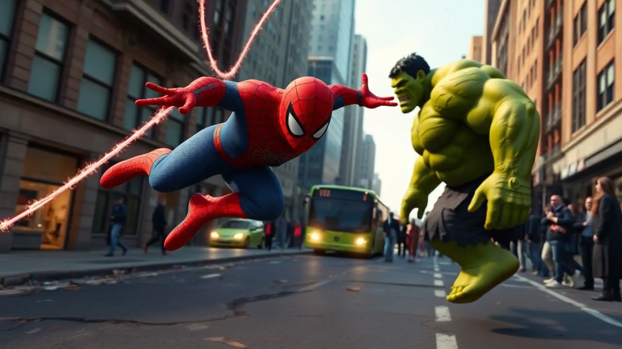 Spider-Man vs Hulk : Le combat inattendu !
