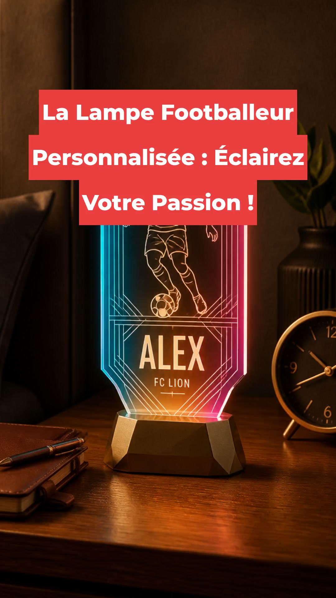 La Lampe Footballeur Personnalisée : Éclairez Votre Passion !