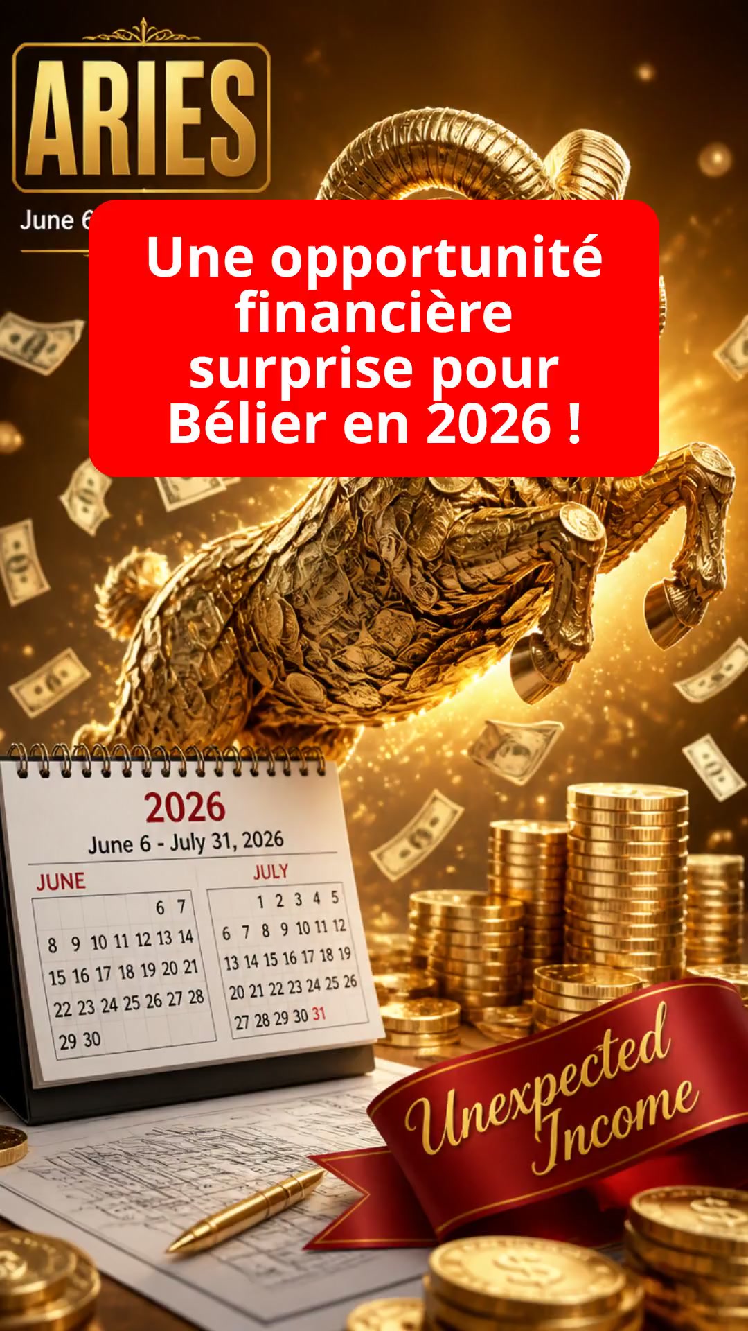 Une opportunité financière surprise pour Bélier en 2026 !