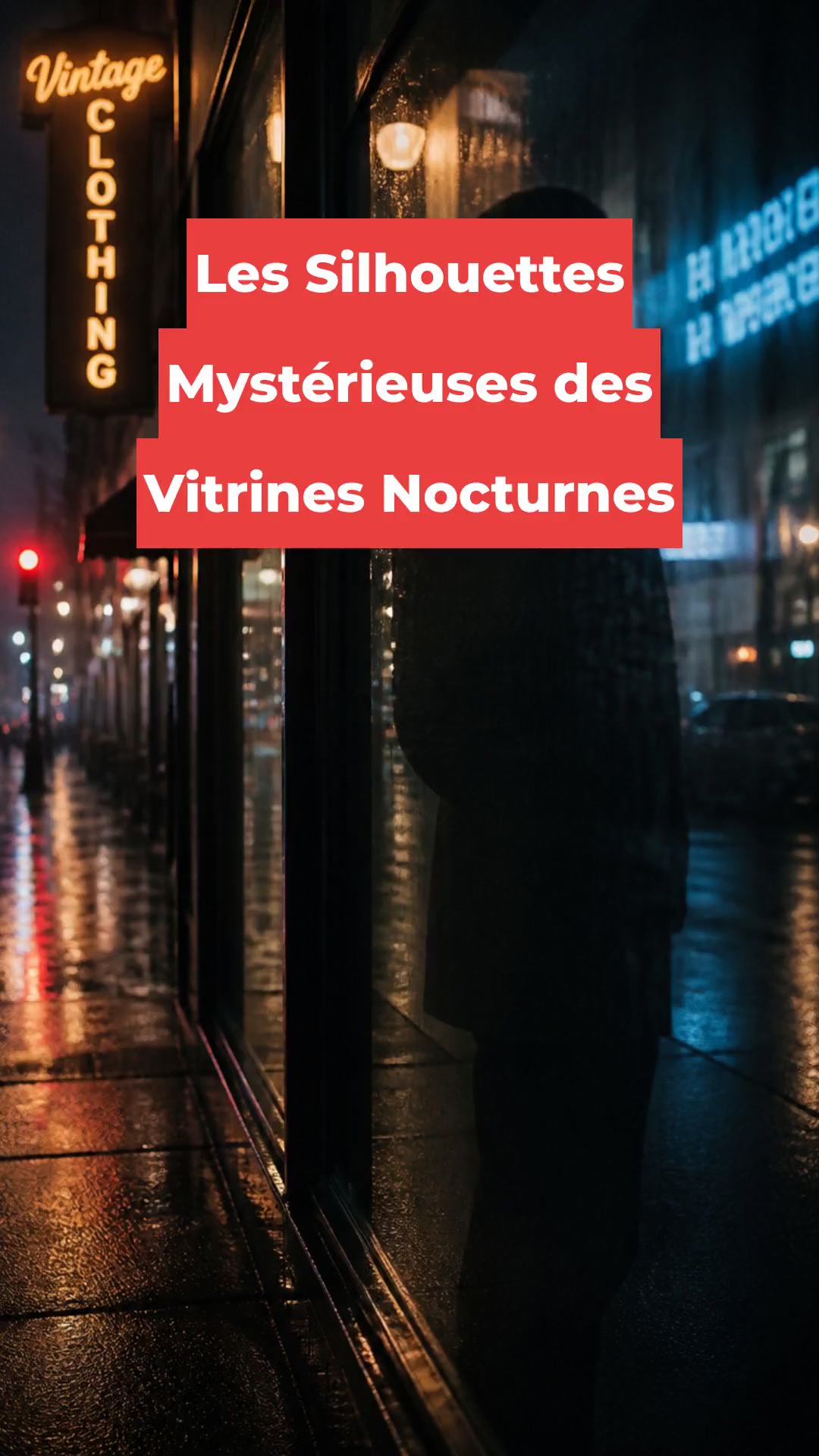 Les Silhouettes Mystérieuses des Vitrines Nocturnes