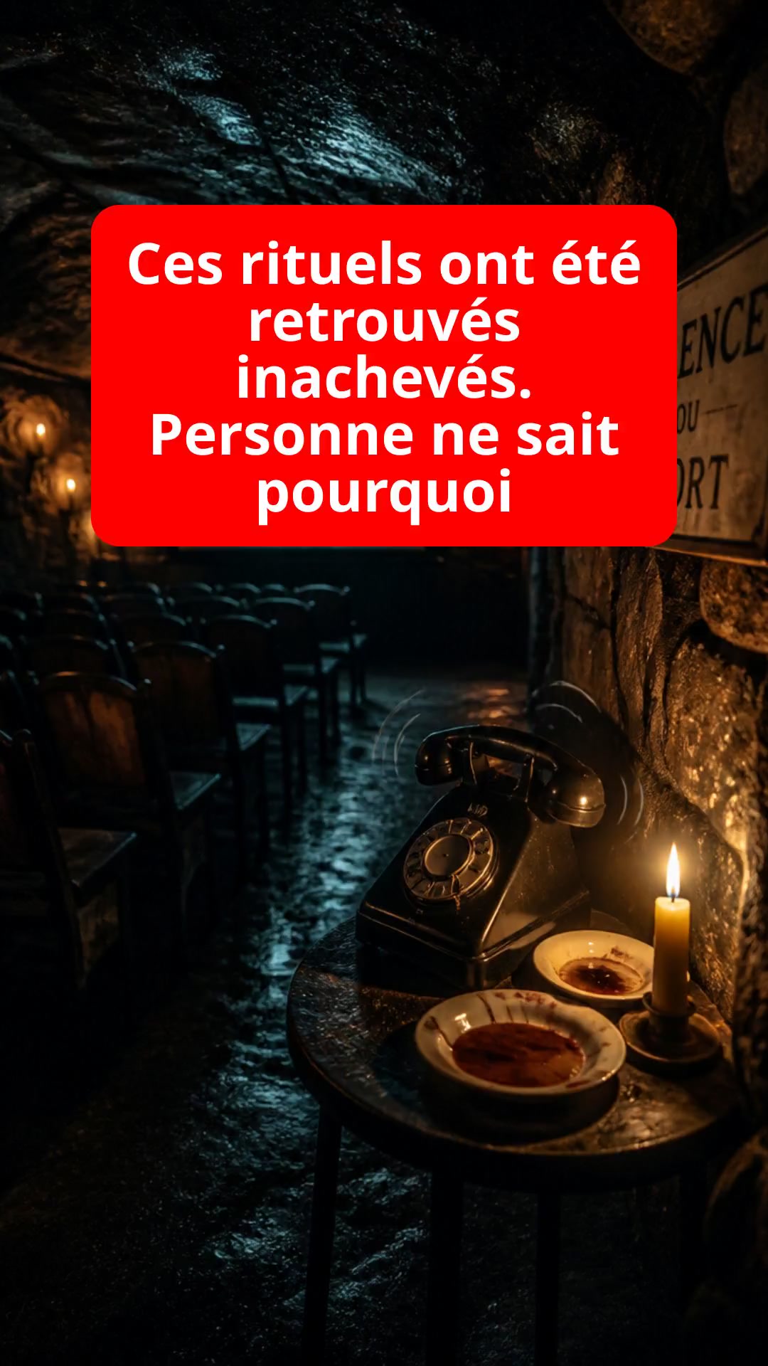 Ces rituels ont été retrouvés inachevés. Personne ne sait pourquoi 
