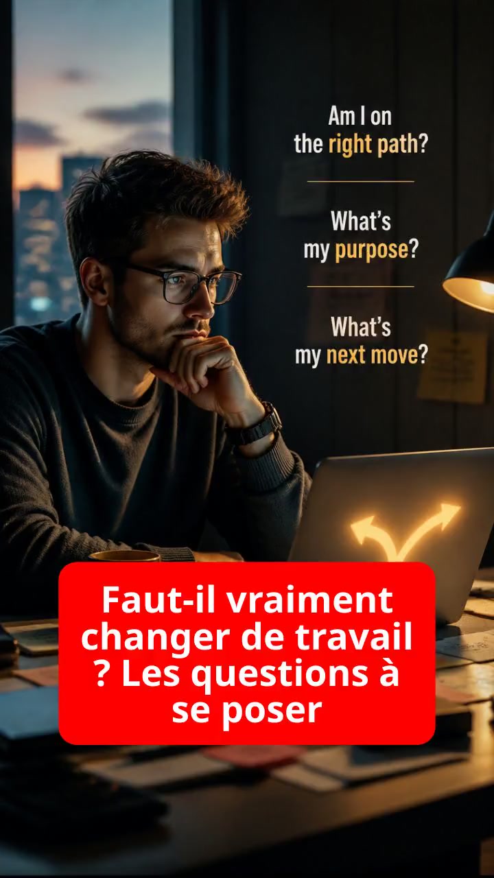 Faut-il vraiment changer de travail ? Les questions à se poser