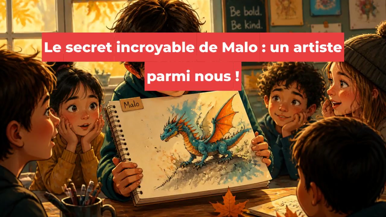 Le secret incroyable de Malo : un artiste parmi nous !