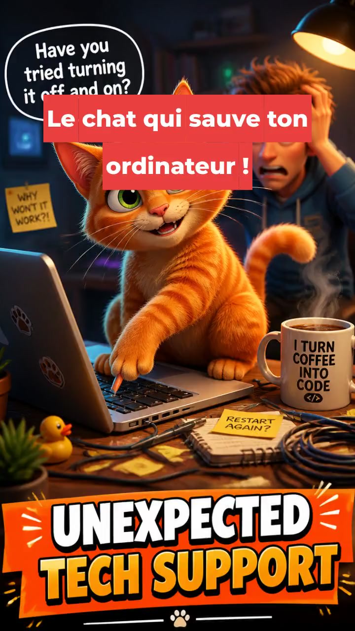 Le chat qui sauve ton ordinateur !