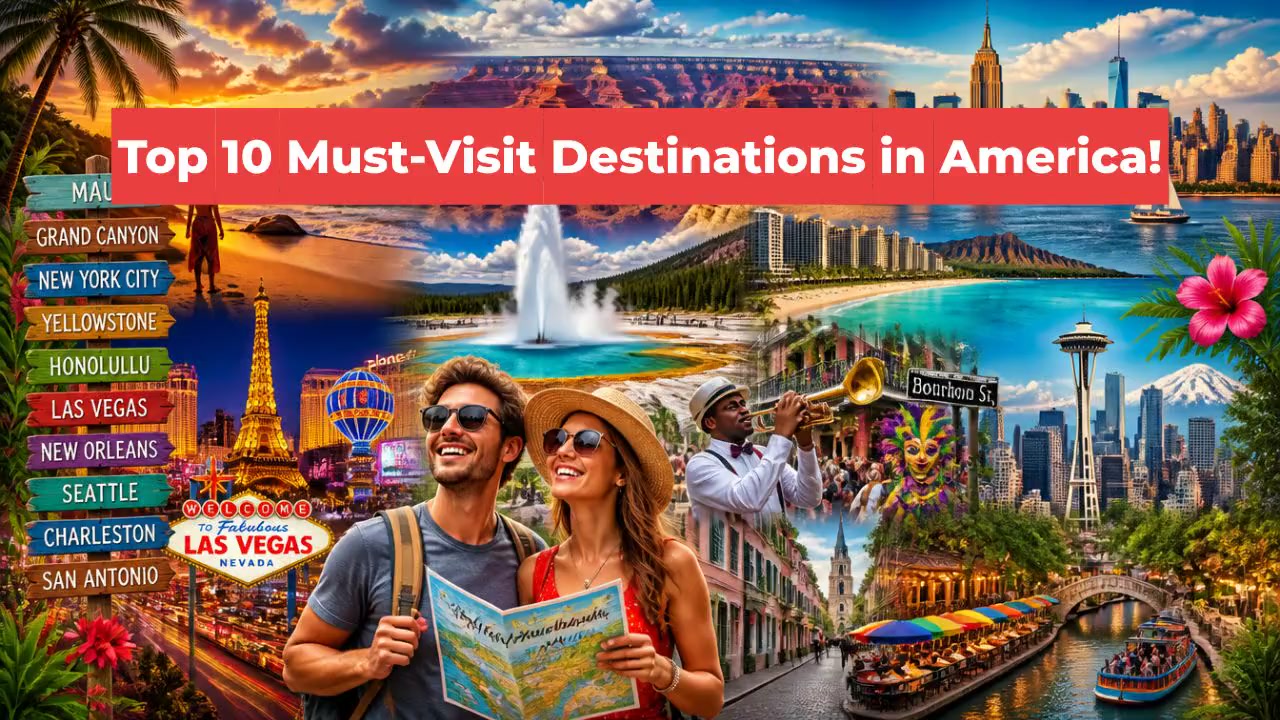 Top 10 Must-Visit Destinations in America!