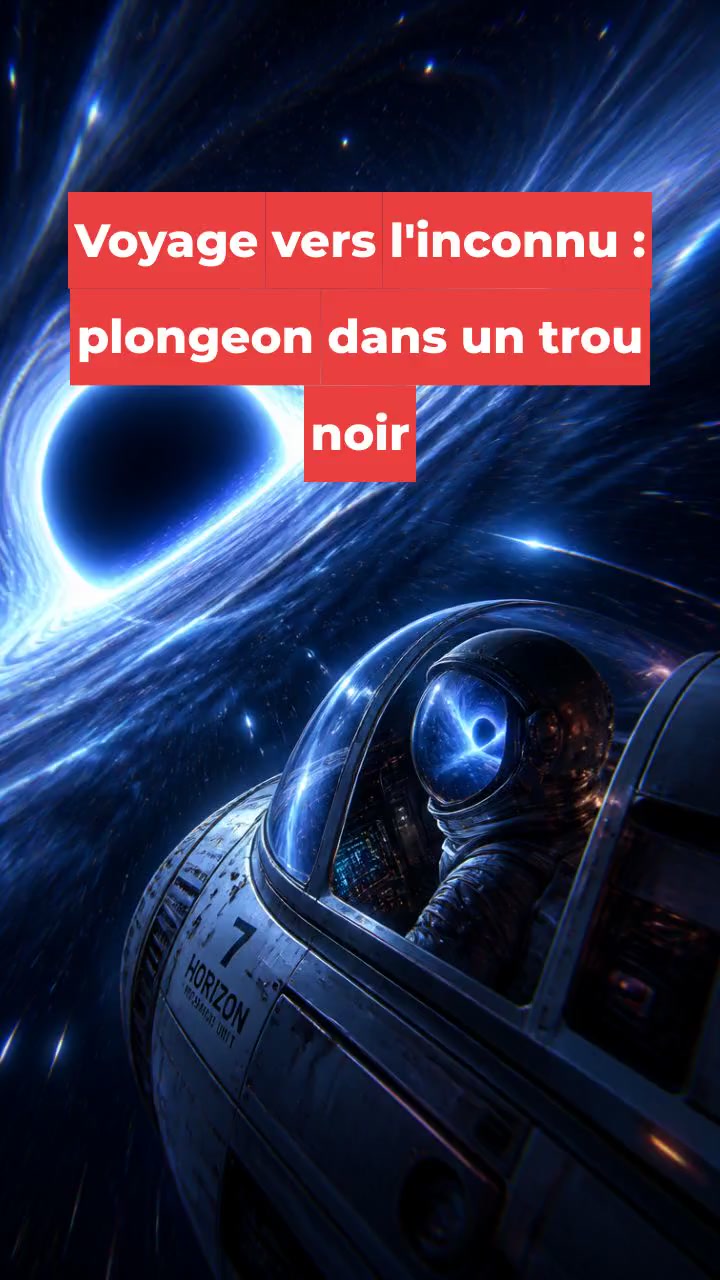 Voyage vers l'inconnu : plongeon dans un trou noir