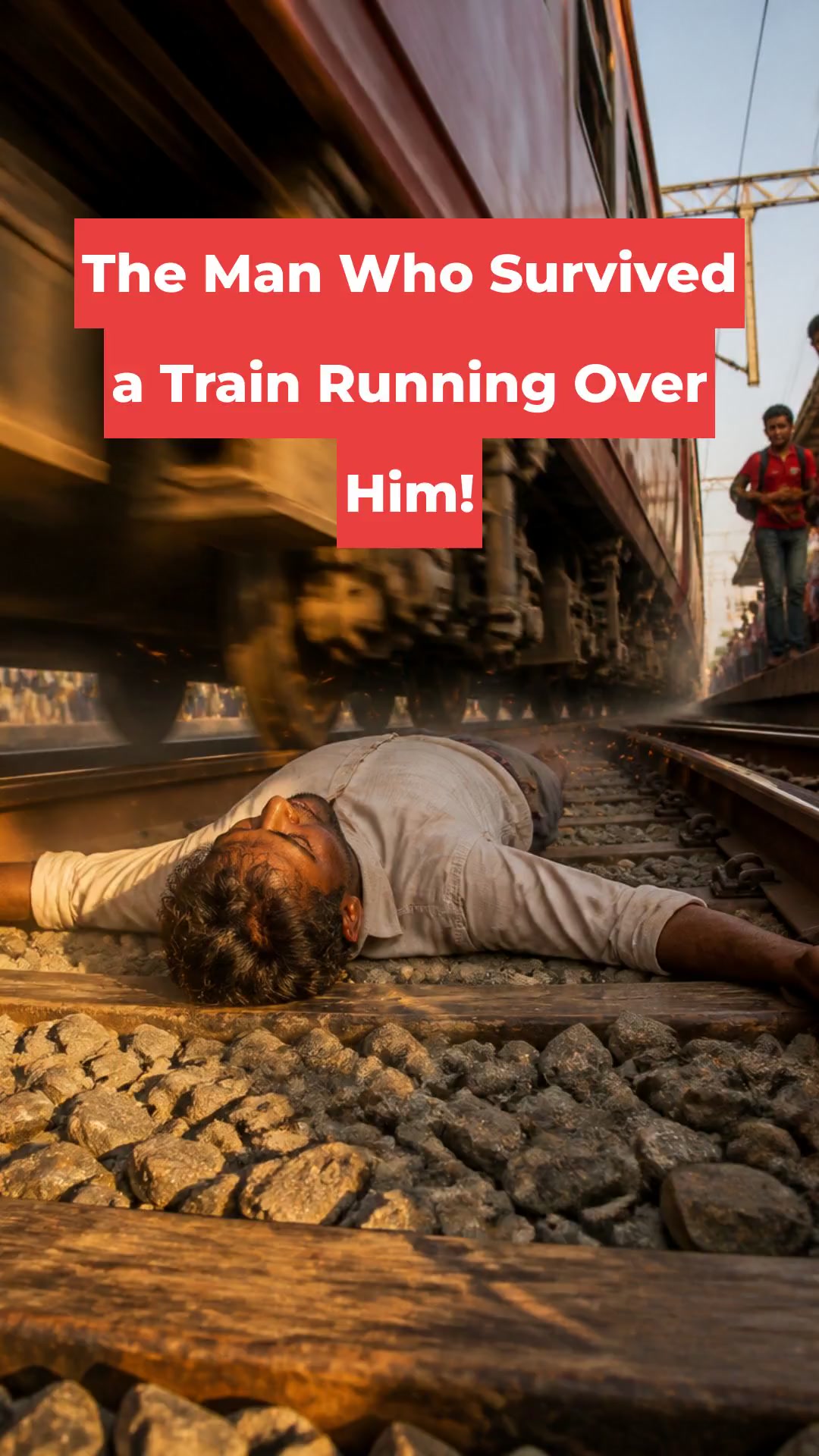 The Man Who Survived a Train Running Over Him!