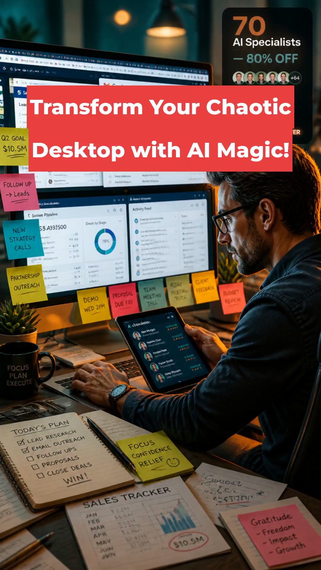 Transform Your Chaotic Desktop with AI Magic!