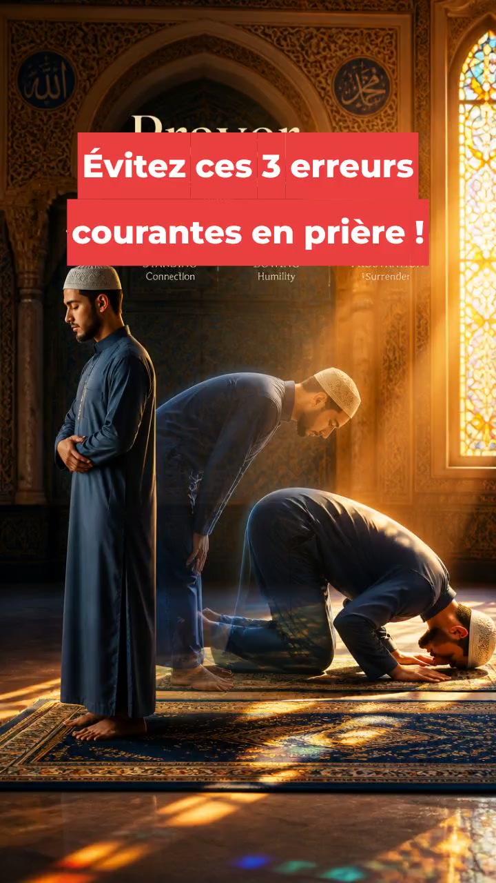 3 erreurs que beaucoup font pendant la prière